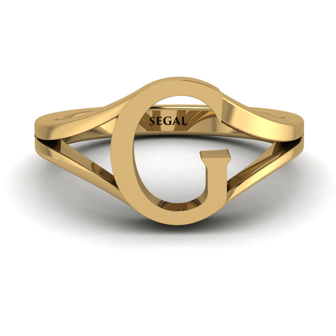 Gold Initial G Ring