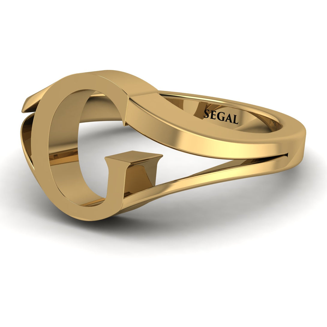 Gold Initial G Ring