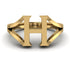 Gold Initial H Ring