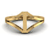 Gold Initial I Ring