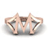 Gold Initial M Ring
