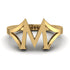 Gold Initial M Ring