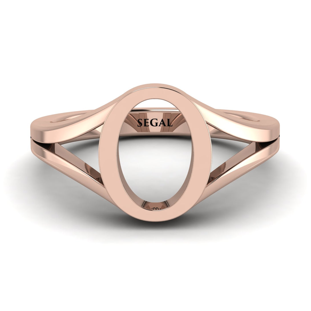 Gold Initial O Ring