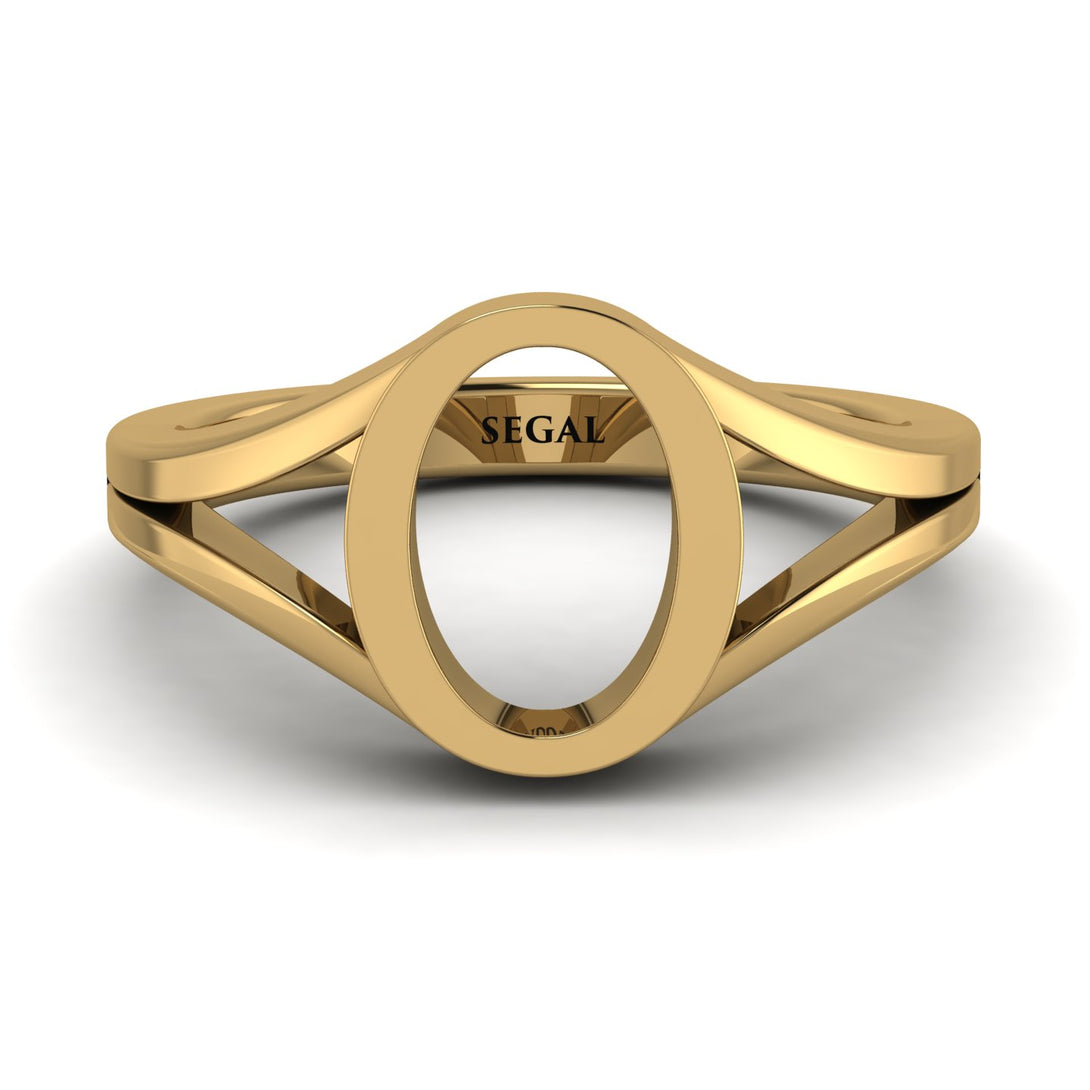 Gold Initial O Ring