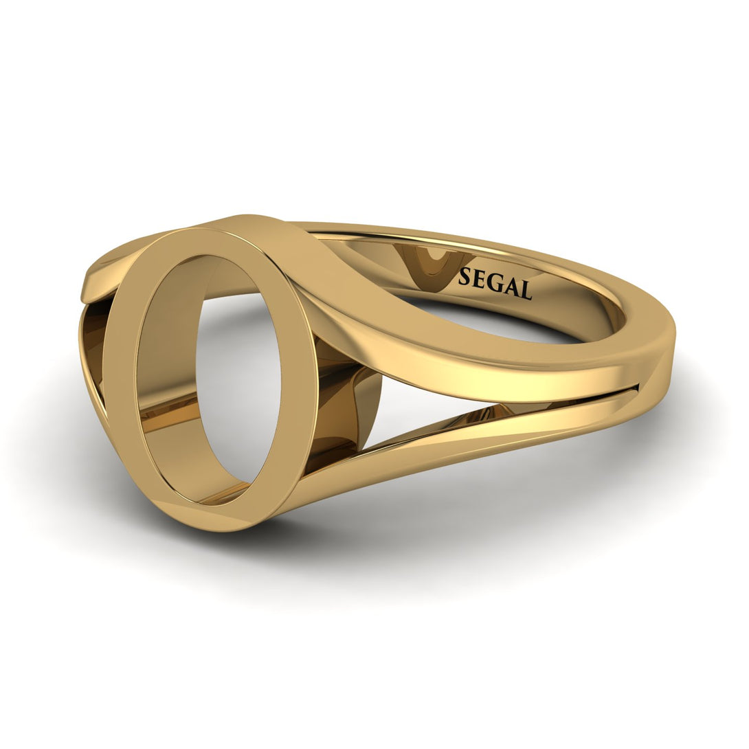 Gold Initial O Ring