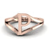 Gold Initial P Ring