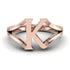 Gold Initial K Ring
