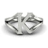 Gold Initial K Ring