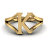 Gold Initial K Ring