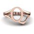 Gold Initial Q Ring