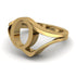 Gold Initial Q Ring