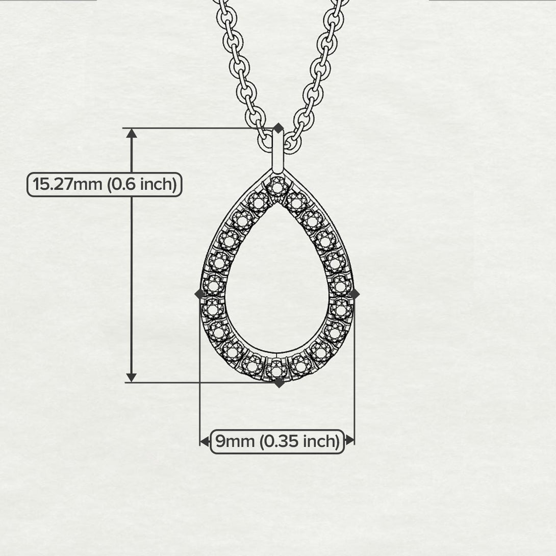 Pear Ruby Necklace - Amina No. 12