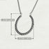 Horseshoe Black Diamond Necklace - Amira No. 7 image 2