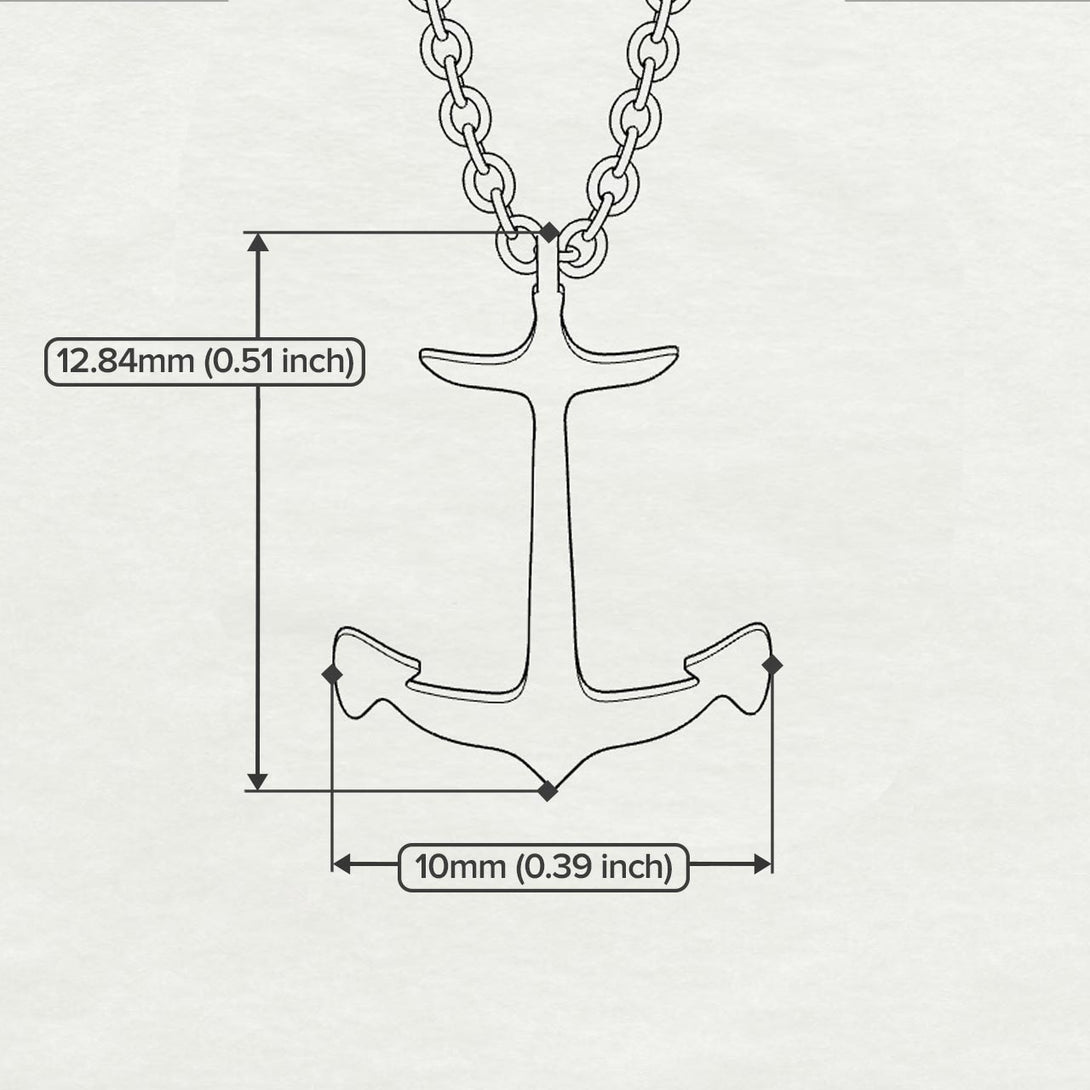 Gold Anchor Necklace - Anchor No. 2