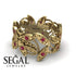 Anniversary ring 14K Yellow Gold Butterfly Vintage Victorian Ring Filigree Ring Ruby - Kaelyn no. 4