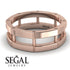 Architectural Minimalist Wedding Band - James No. 2 image 6