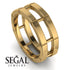 Architectural Minimalist Wedding Band - James No. 1