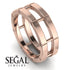 Architectural Minimalist Wedding Band - James No. 2