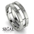 Architectural Minimalist Wedding Band - James No. 3