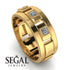 Architectural Princess Diamond Wedding Band - Henry No. 1 image 3