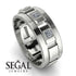 Architectural Princess Diamond Wedding Band - Henry No. 3 image 3