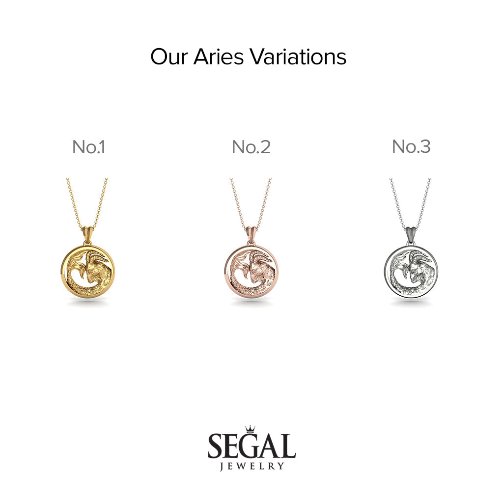 Elegant Zodiac Pendant - Aries No. 2