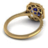 Gorgeous Radiant Cut Sapphire Pave Engagement Ring With Hidden Stone - Felicity No. 13