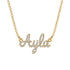 Diamond Gold Name Necklace - Ayla