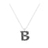 B - Letter Name Necklace Initial Necklace