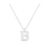 B - Letter Name Necklace Initial Necklace