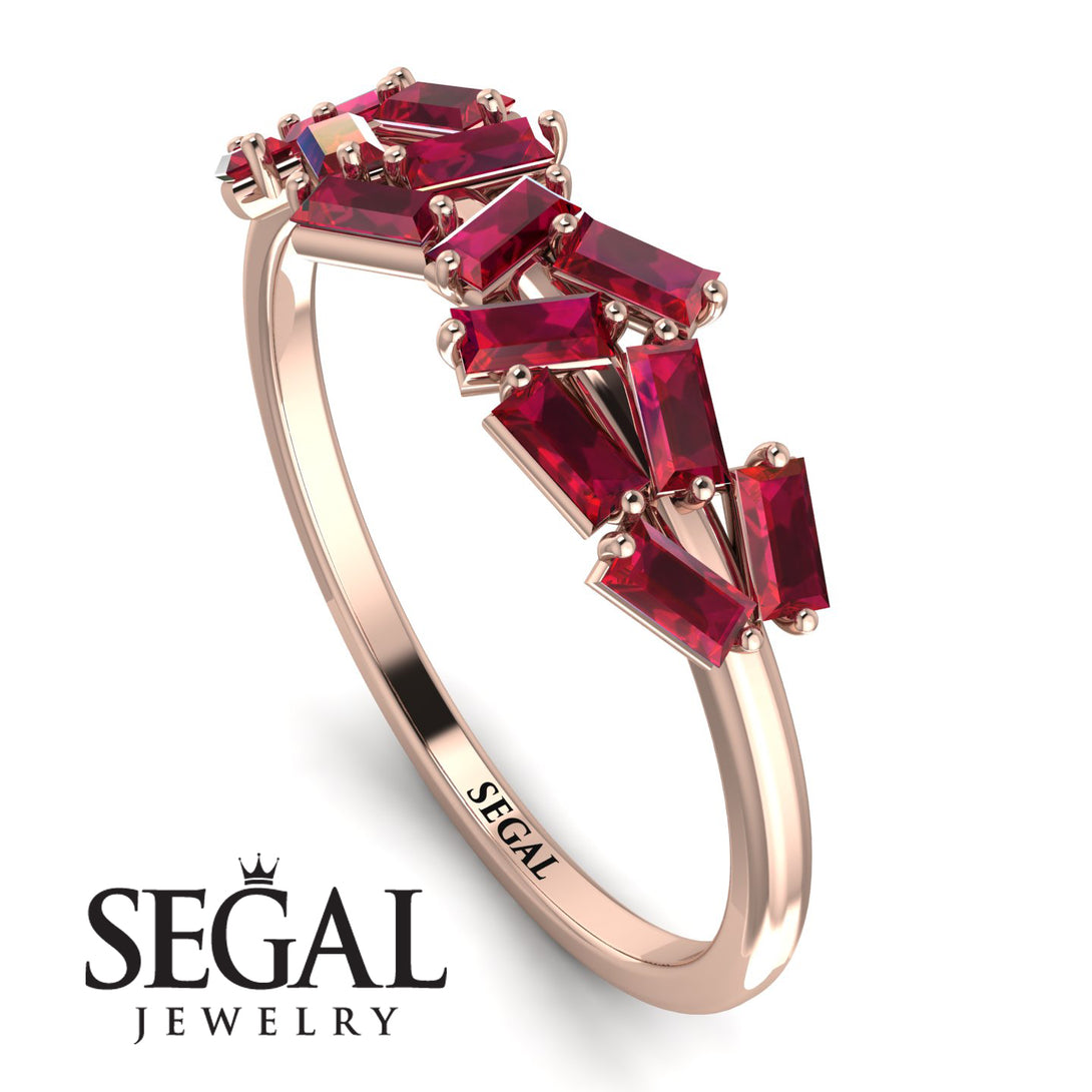 Baguette Ruby Ring Mix - Athena No. 11