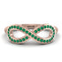 Infinity Emerald Ring - Alexa No. 5