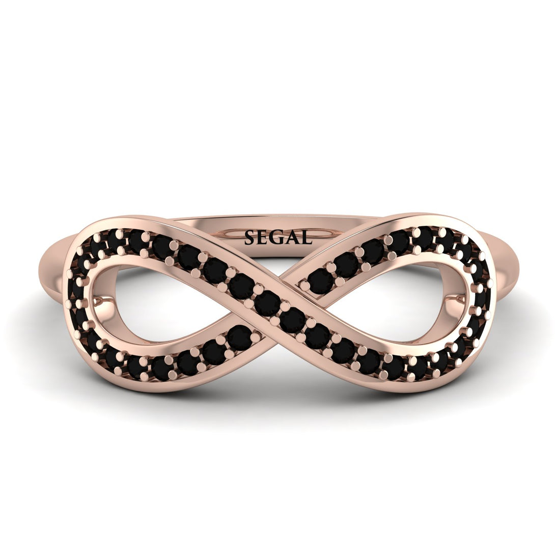 Infinity Black Diamond Ring - Alexa No. 8
