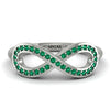 Infinity Emerald Ring - Alexa No. 6