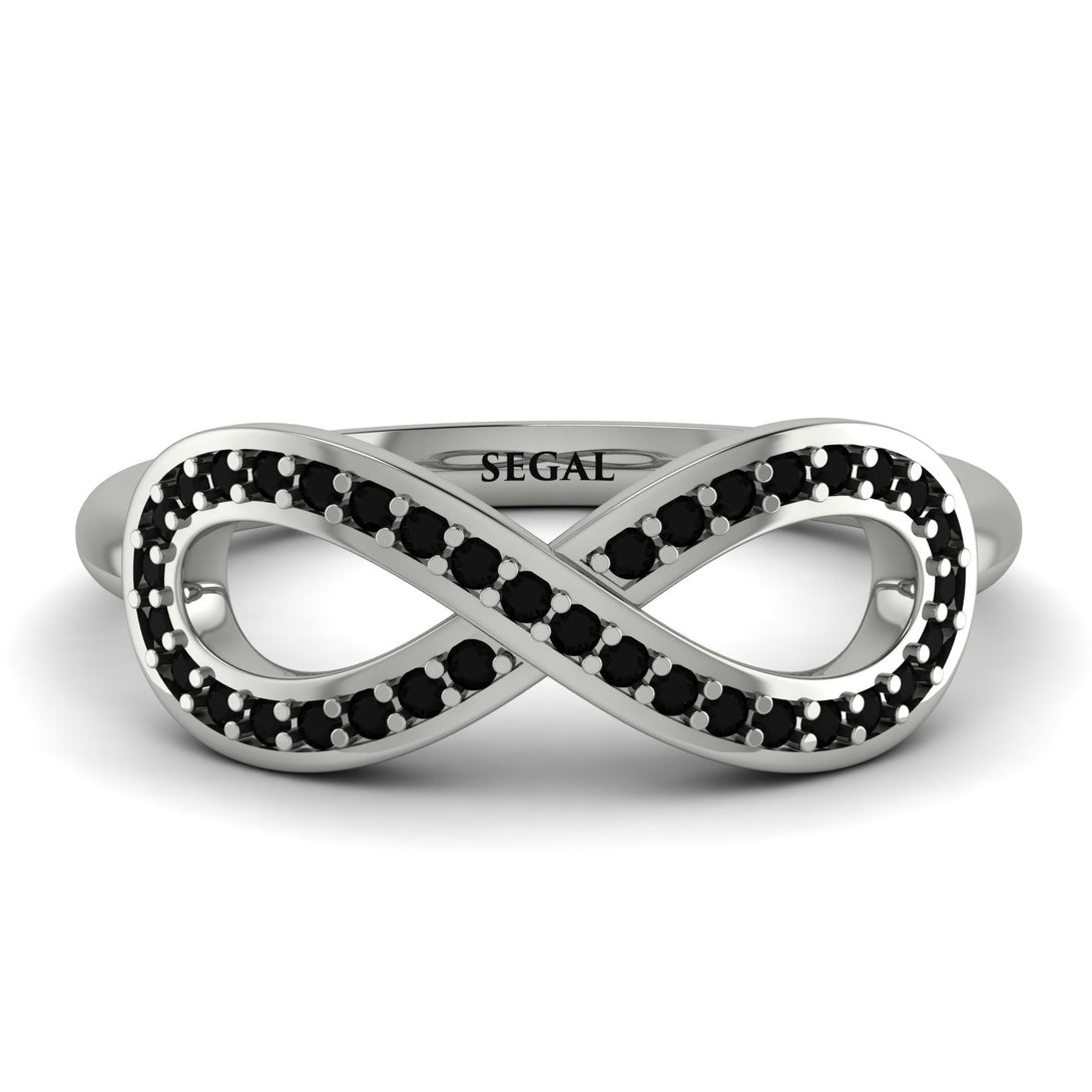 Infinity Black Diamond Ring - Alexa No. 9