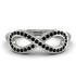 Infinity Black Diamond Ring - Alexa No. 9