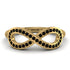Infinity Black Diamond Ring - Alexa No. 7