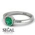 Bezel Minimalist Emerald Ring - Kinsley No. 6