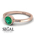 Bezel Minimalist Emerald Ring - Kinsley No. 5 image 3