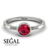 Bezel Minimalist Ruby Ring - Kinsley No. 12