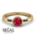 Bezel Minimalist Ruby Ring - Kinsley No. 25 image 7
