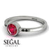 Bezel Minimalist Ruby Ring - Kinsley No. 27 image 3
