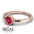 Bezel Minimalist Ruby Ring - Kinsley No. 26 image 3