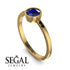 Bezel Minimalist Sapphire Ring - Kinsley No. 28
