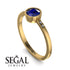 Bezel Minimalist Sapphire Ring - Kinsley No. 13