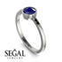 Bezel Minimalist Sapphire Ring - Kinsley No. 30 image 2