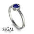 Bezel Minimalist Sapphire Ring - Kinsley No. 15