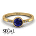 Bezel Minimalist Sapphire Ring - Kinsley No. 13
