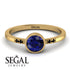 Bezel Minimalist Sapphire Ring - Kinsley No. 28