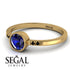 Bezel Minimalist Sapphire Ring - Kinsley No. 28